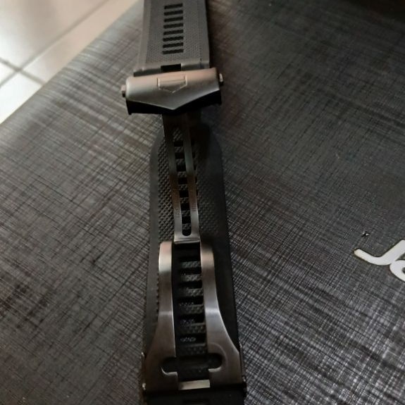 Black Rubber strap + Titanium Bucke Tag Heuer Connected Calibre E4 45mm