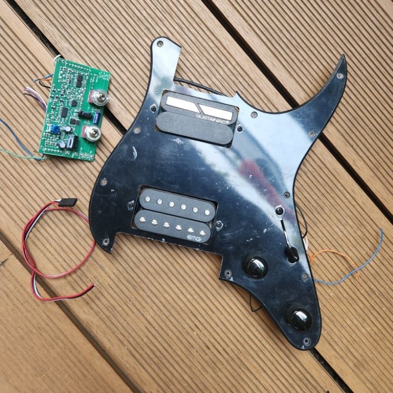 Pickup Gitar Sustainiac Made In USA dan Bridge EMG Retro USA