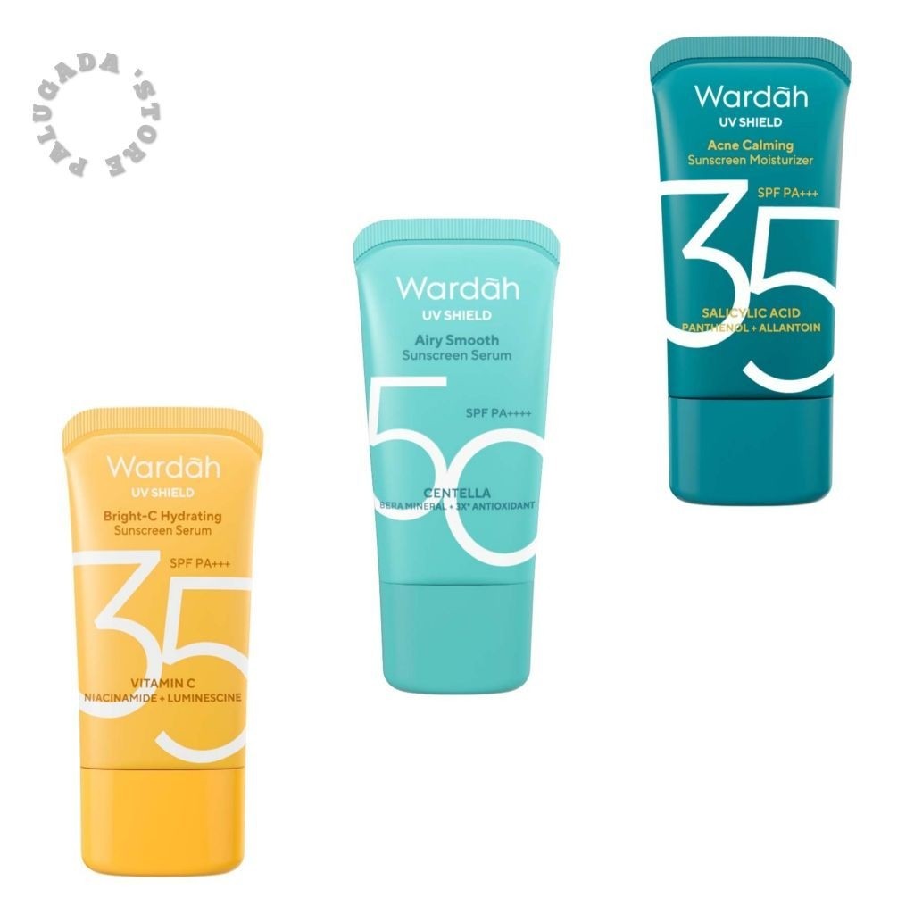 WARDAH UV Shield Sunscreen Wajah SPF 35 & 50 PA+++ | Wardah Sunscreen Wajah 25,35 & 40 ml