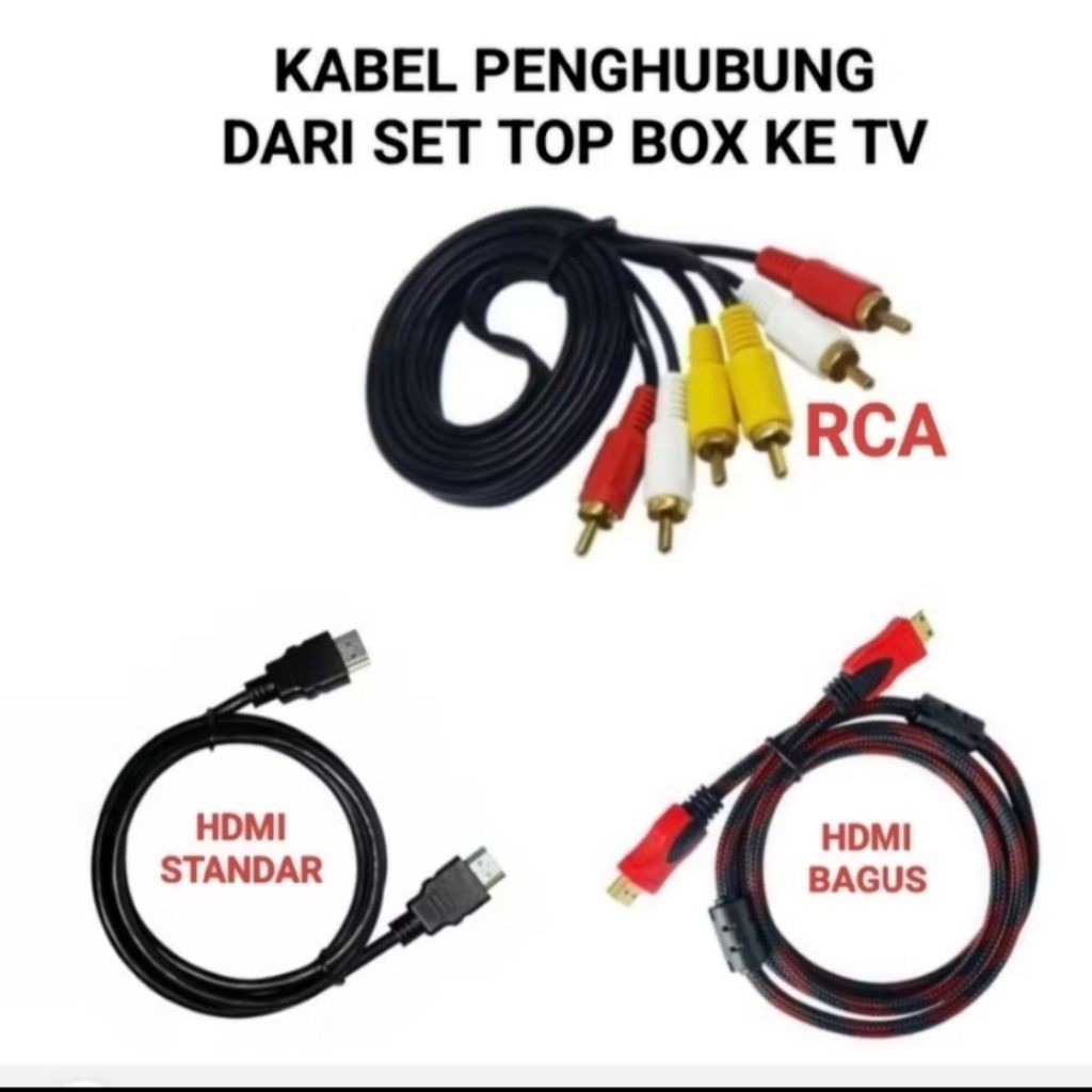 kabel RCA stb super hd 168 harimau cable hdmi set top super super hd harimau dvb t2
