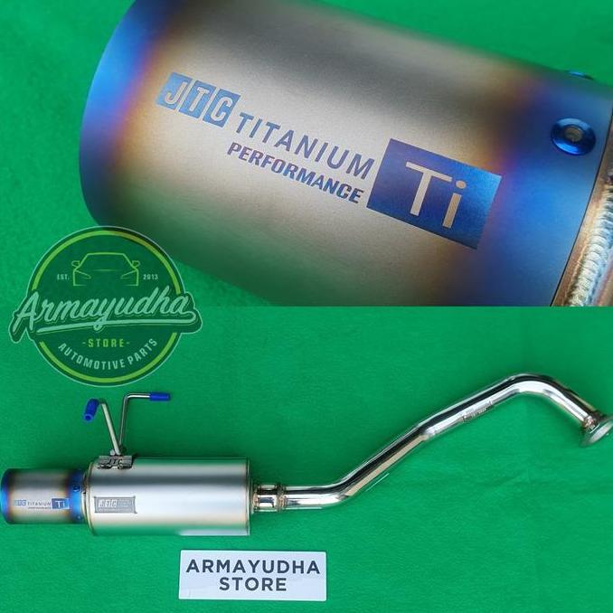knalpot muffler JTC Titanium 2 BSize Honda Brio lama DD1