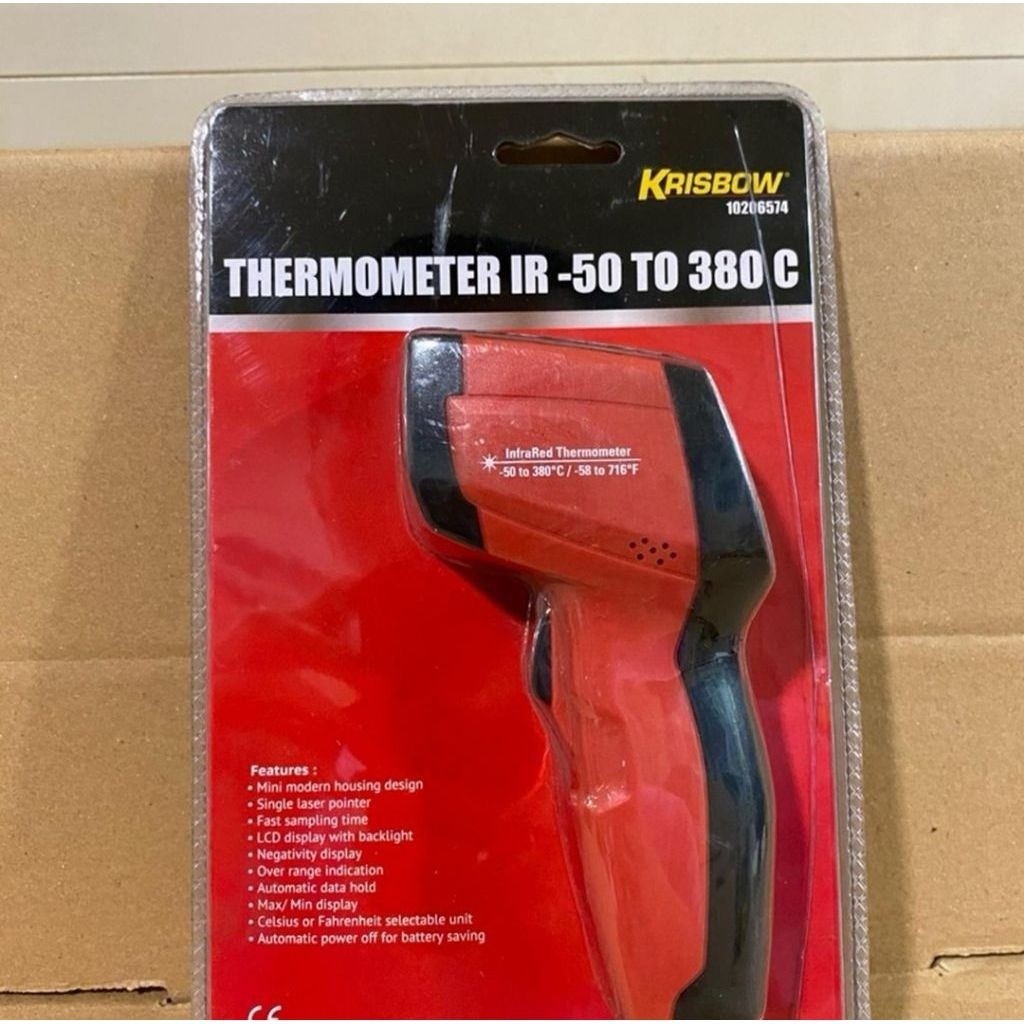 Thermogu Infrafed Krisbow Ir-50 380C 10206574 Thermogun Termometer