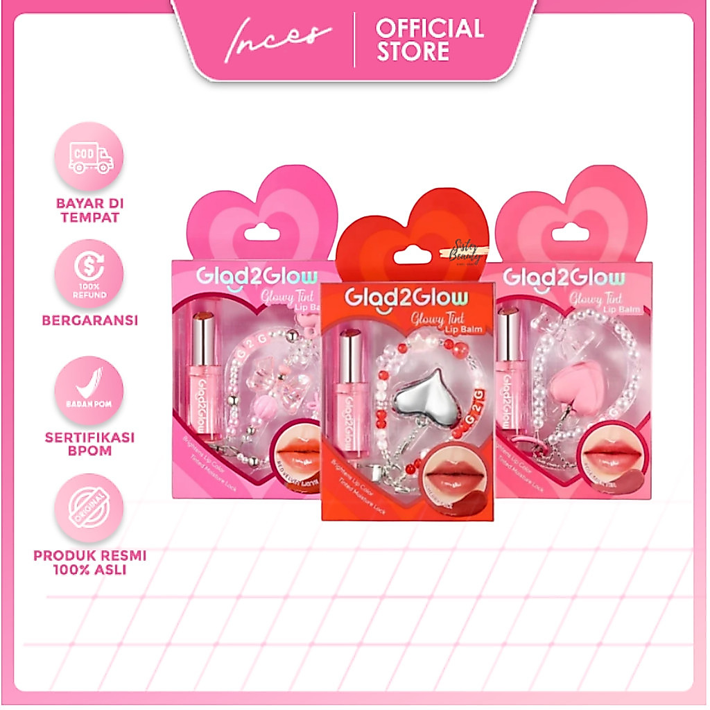 INCES - Glad2Glow Glowy Tint Lip Balm