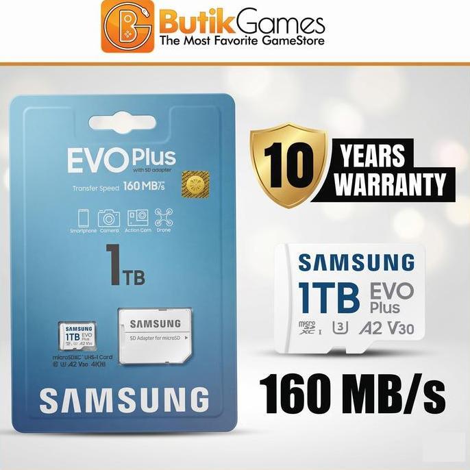 NEW Samsung EVO Plus MicroSD Micro SD MicroSDXC Memory Card 1TB 1 TB