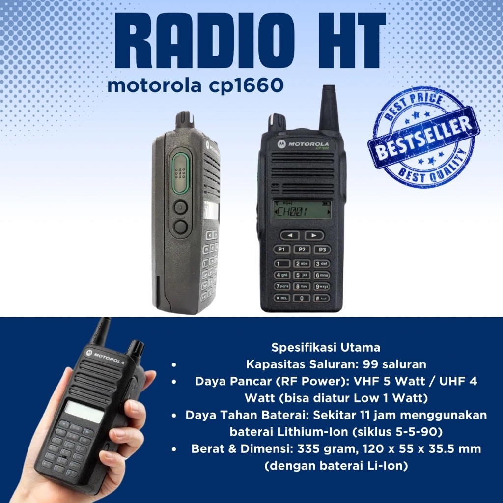 HT MOTOROLA CP1660/ ht Motorola cp1660 fhv /FHV second