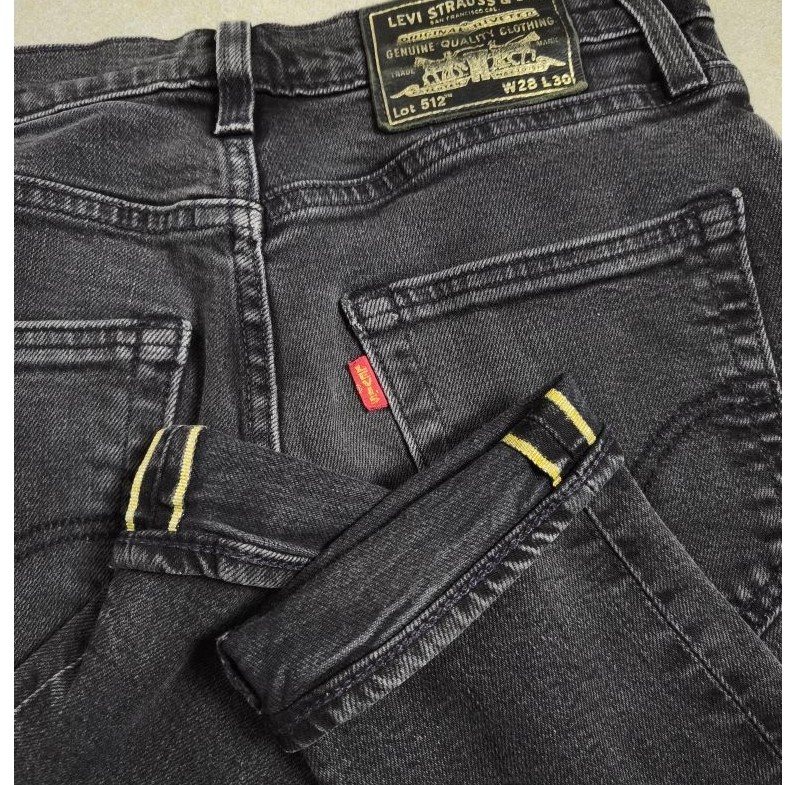 Levis 512 big E gold selvedge