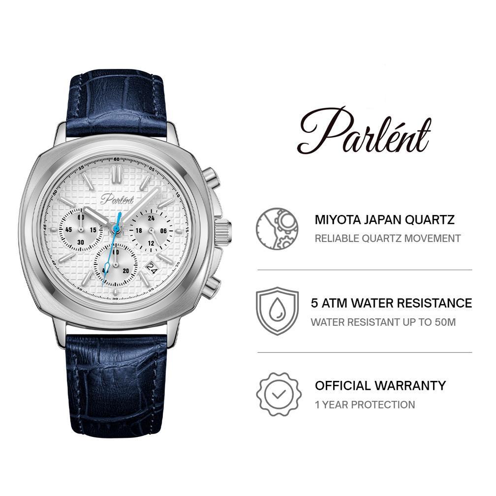 MURAH Parlent Nexis - Jam Tangan Pria 42mm, Miyota Japan Quartz Movement, Waterproof 5ATM (50M), Sta