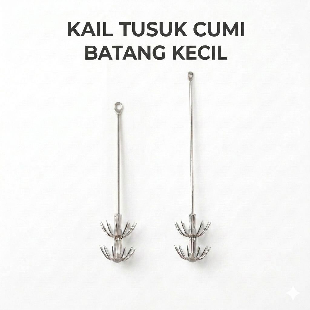 Kail Pancing TUSUK CUMI Batang Kecil Bahan Stanlis