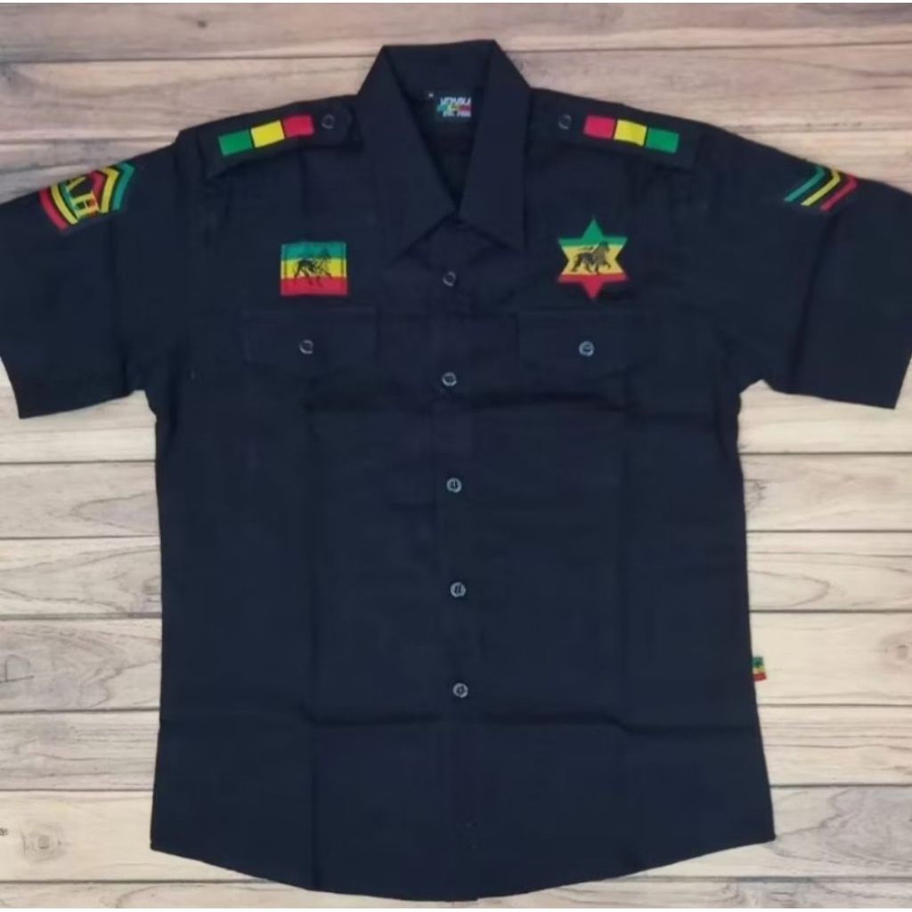 DJATIE kemeja jah rasta bob marley