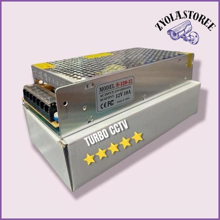 POWER SUPPLY ADAPTOR SWITCHING 12V 10A / TRAFO 12 VOLT 10 AMPERE BEST QUALITY