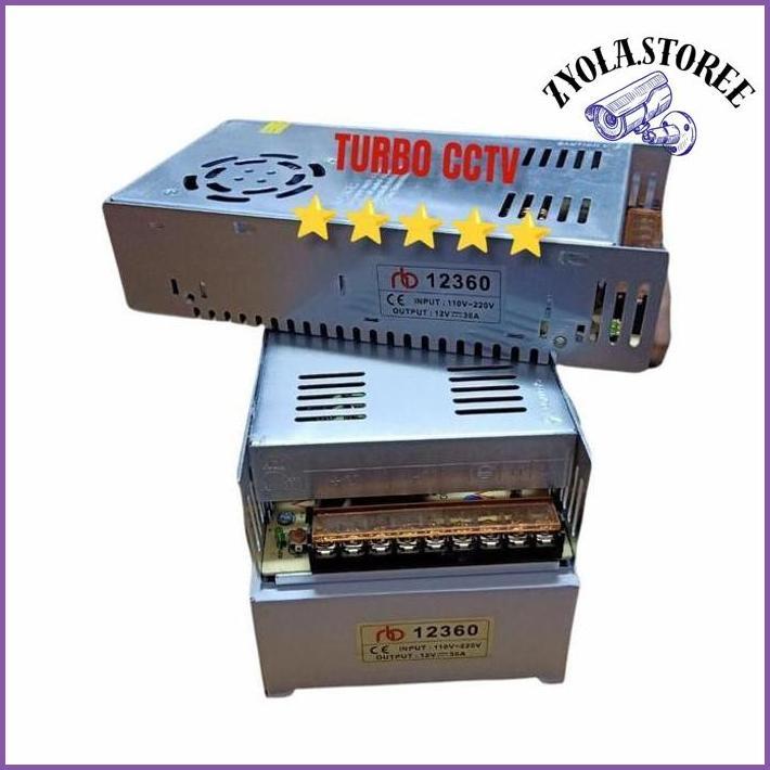 POWER SUPPLY ADAPTOR SWITCHING 12V 30A / TRAFO 12 VOLT 30 AMPERE TERBAIK