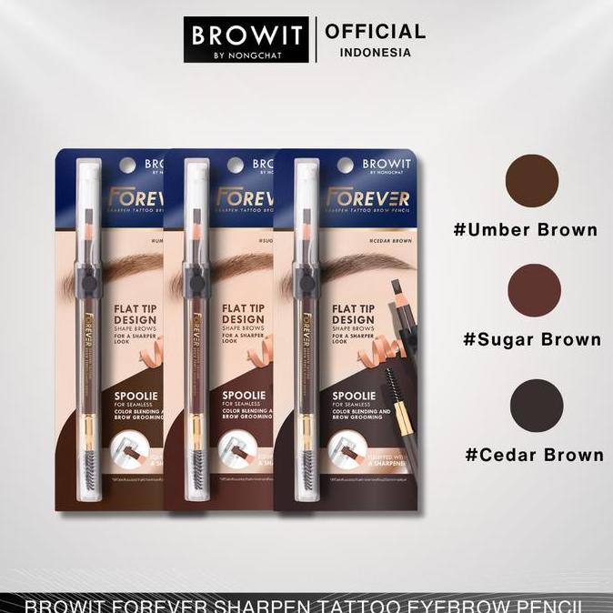 BROWIT BY NONGCHAT FOREVER SHARPEN TATTOO EYEBROW PENCIL
