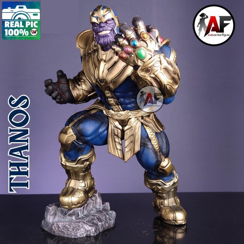 STATUE ACTION FIGURE THANOS LED INFINITY STONE DESIGN RECAST