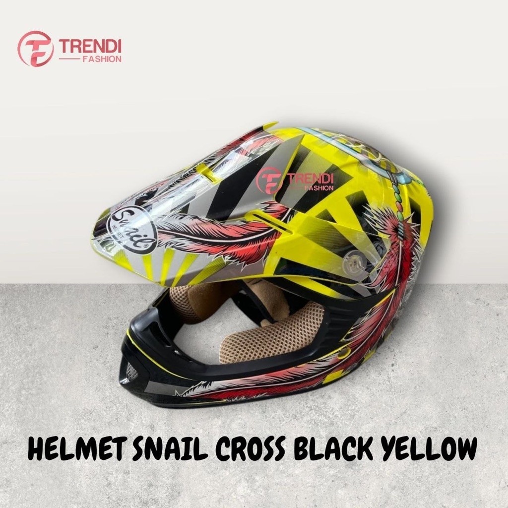 Helm Cross- Snail Helm Cross Black Yellow Full Motif