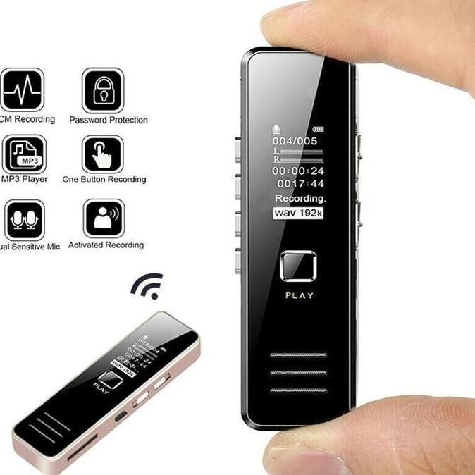 TERBARU - Perekam Suara Audio Digital Mini Voice Recorder 32GB Alat perekam mini