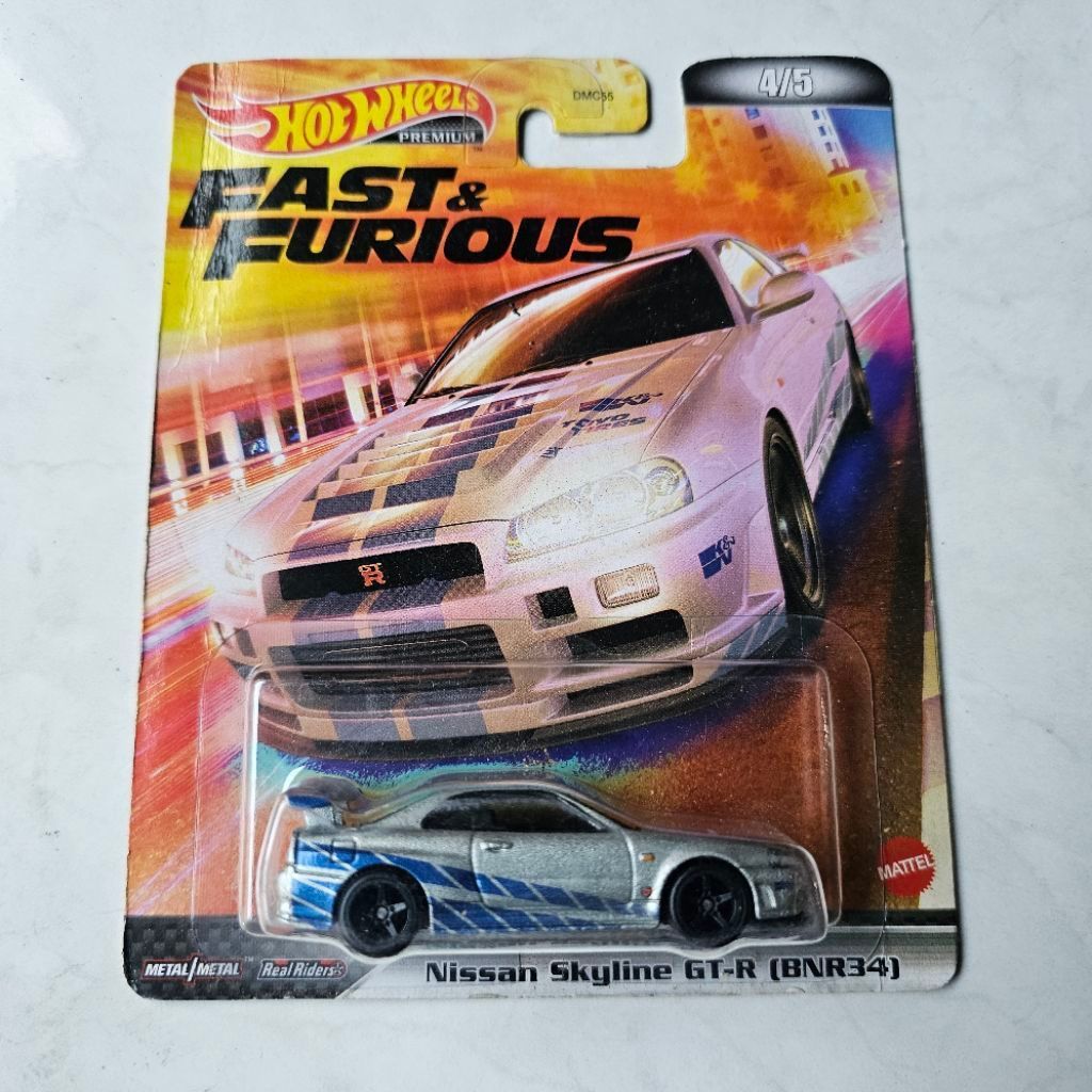 hotwheels premium nissan skyline gtr R34 fast furious imports