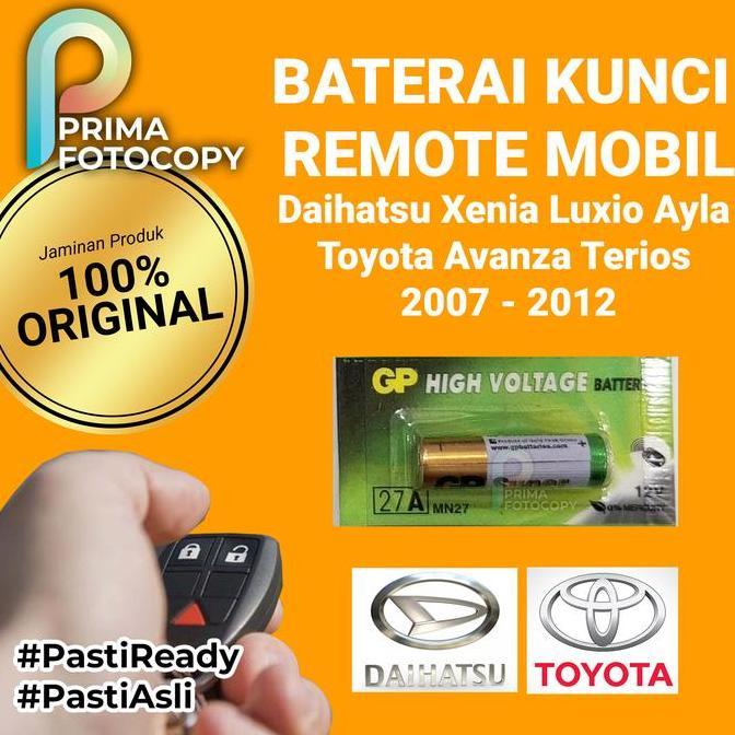 Baterai Kunci Remote Mobil Keyless Alarm Daihatsu Xenia Luxio Ayla Toyota Avanza Terios 2007 2008 20