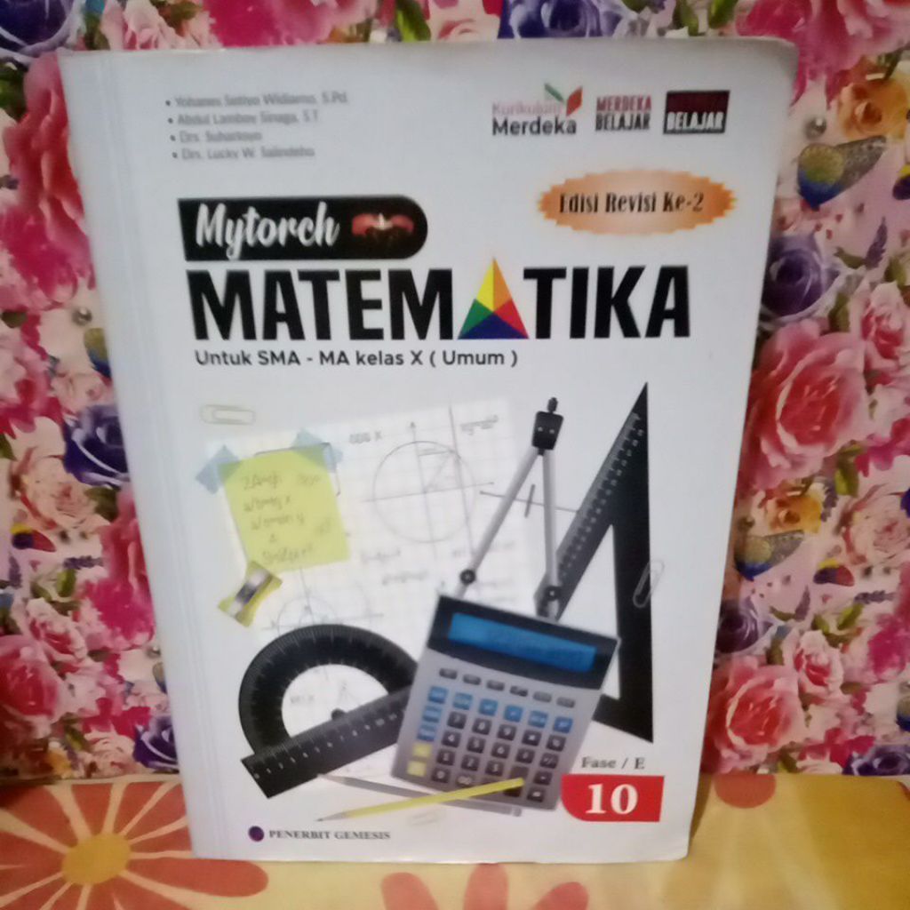 Buku Gemesis Matematika SMA Kelas X 10 (Umum) Kurikulum Merdeka