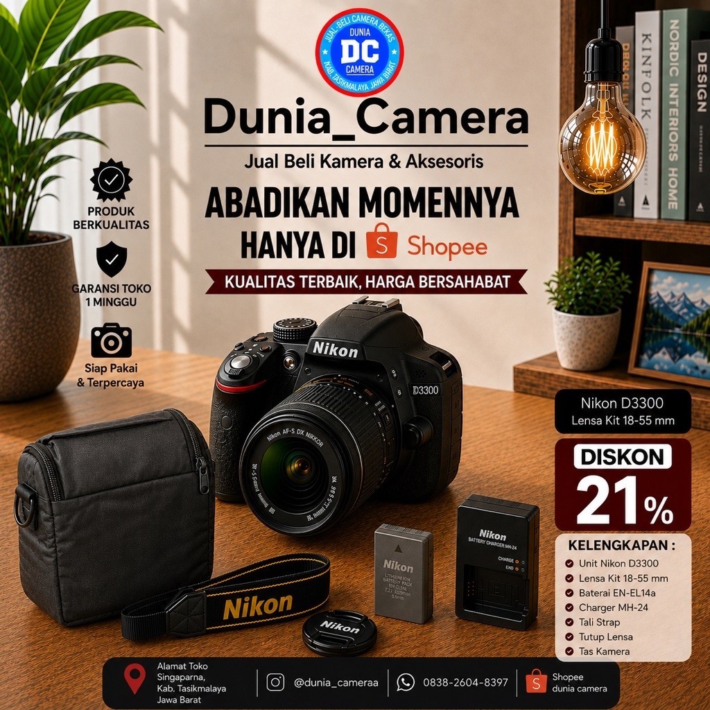 Nikon D3300 mulus no vignet