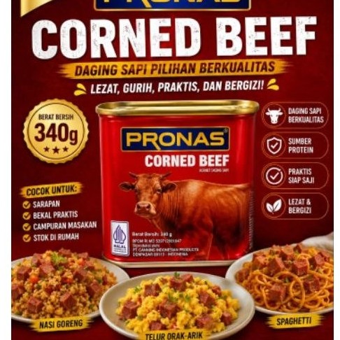 PRONAS CORNED BEEF 340 GRAM

