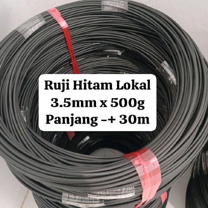 Jeruji ruji fiber hitam ukuran 3.5mm berat 500g ruji kandang | ruji kandang merpati | ruji dondang