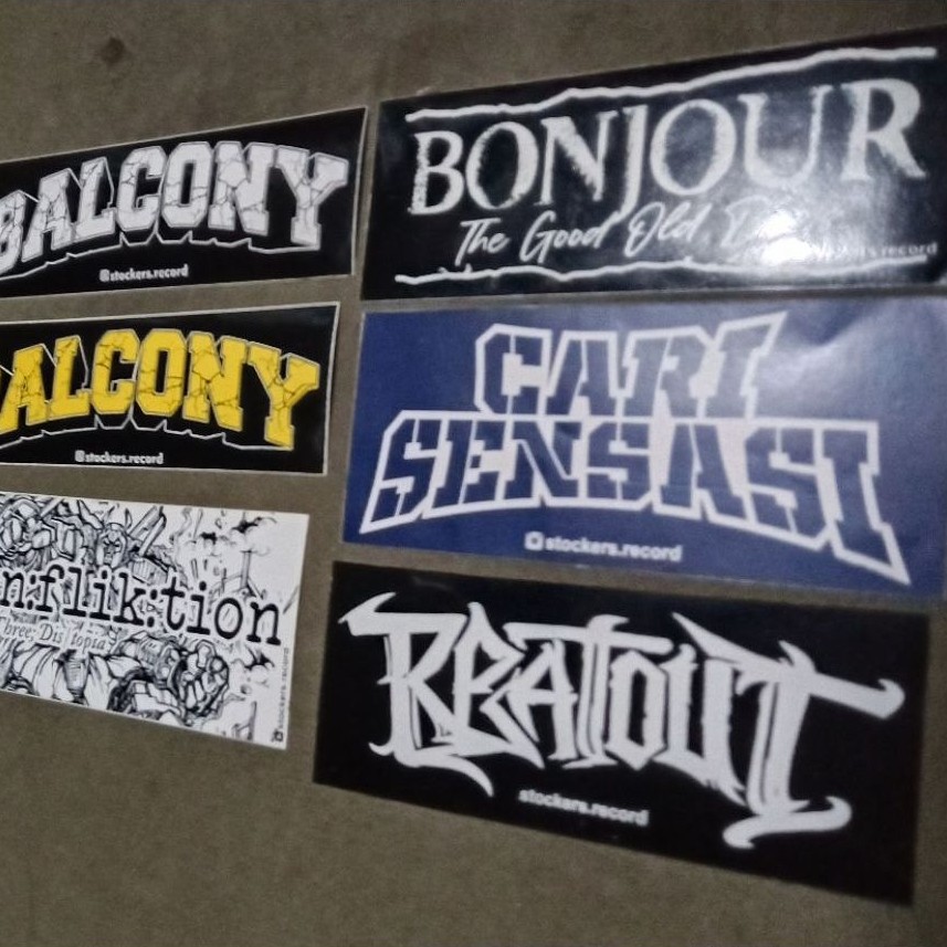 Sticker Band Hardcore / Original Hardcore Sticker