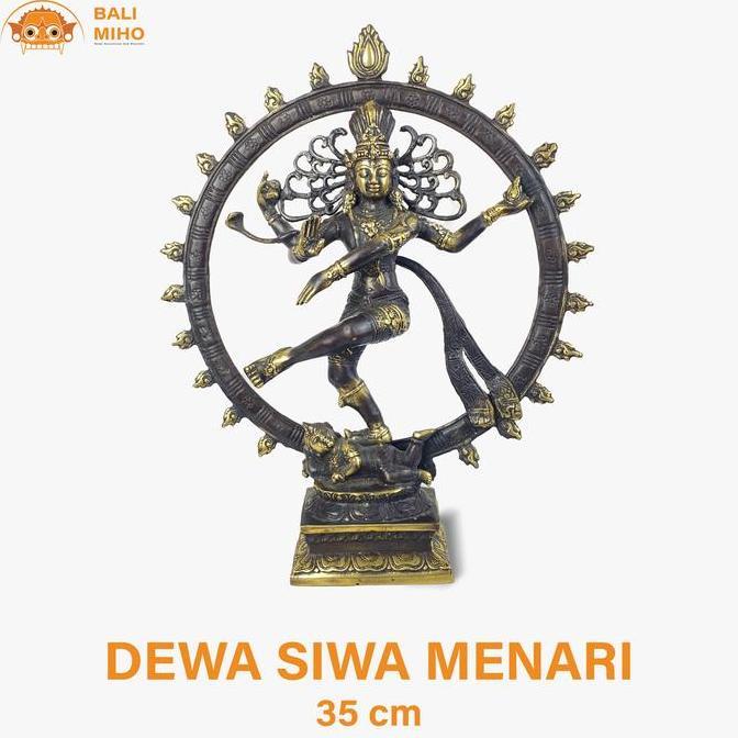 populer] Patung Dewa Siwa Menari Kuningan/Patung Nataraja/Patung Siwa/Dewa Siwa