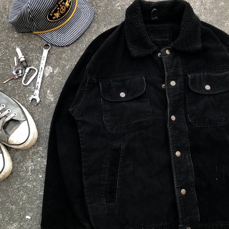 Trucker corduroy sherpa