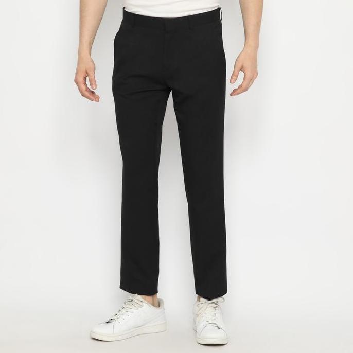 Platini Celana Formal Pria Panjang Slim Fit Hitam 88010
