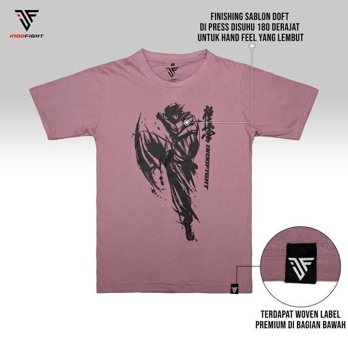 Kaos Karate Kyokushin Indofight T-shirt Kyokushin Baju Kyokushin Kaos Olahraga Karate Kyokushin Appa