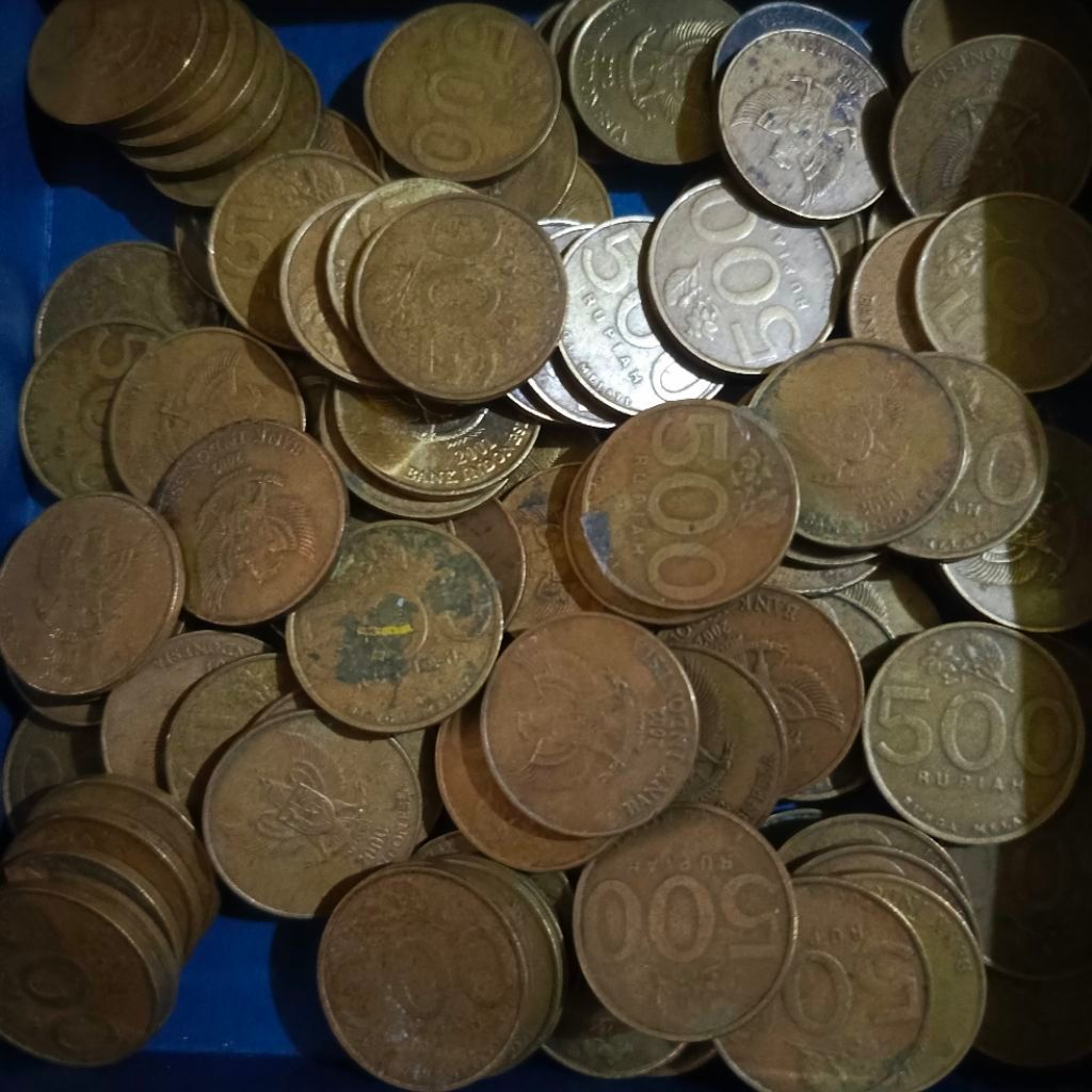 [KA #16] Koin kuno 500 rupiah melati kuning
