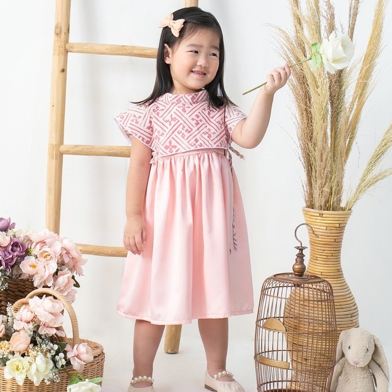 Setelan Batik Anak | Dress Batik Anak | Dress Anak Perempuan | Ayla dress batik anak pesta sekolah d