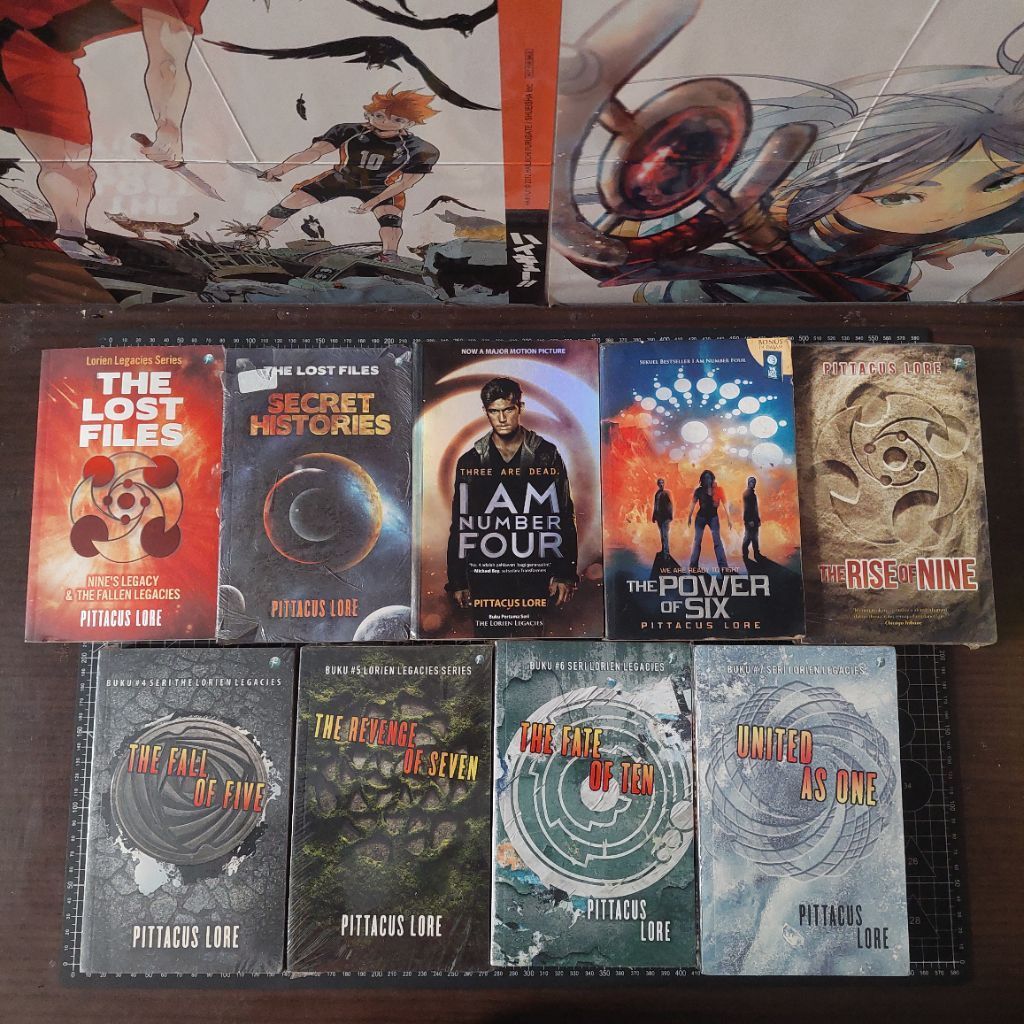 PRELOVED BOOK  - Novel Lorien Legacies Series Set: I Am Number Four; The Power of Six; The Rise of N