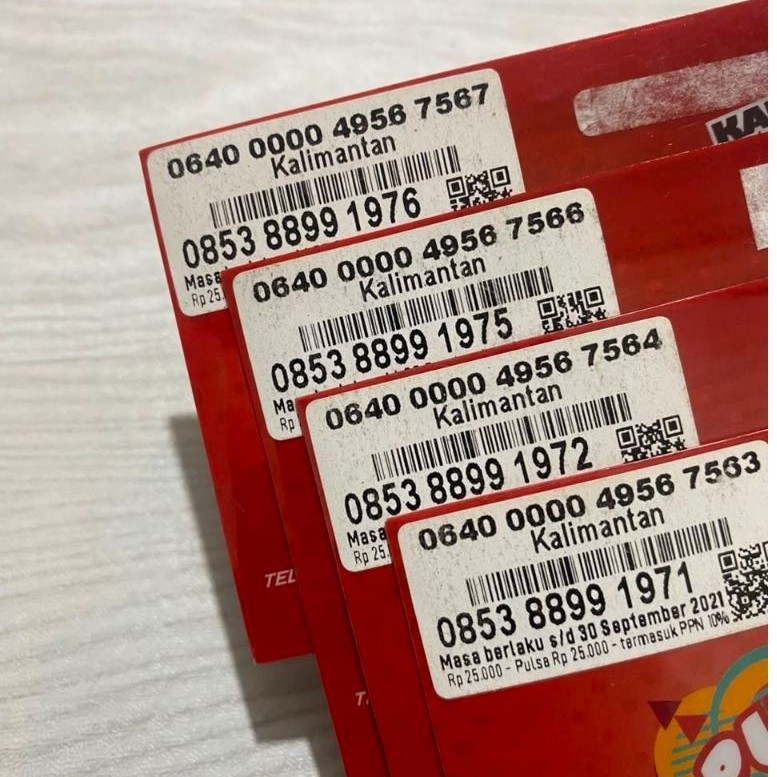 Kartu Perdana Simpati Telkomsel Cantik Nomor Cantik Simpati Telkomsel 4G 5G Triple  8899 1971 tahun 