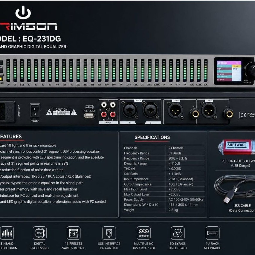 EQUALIZER CRIMSON 231DG/ Equalizer Crimson 231Dg/ equalizer crimson 231 dg