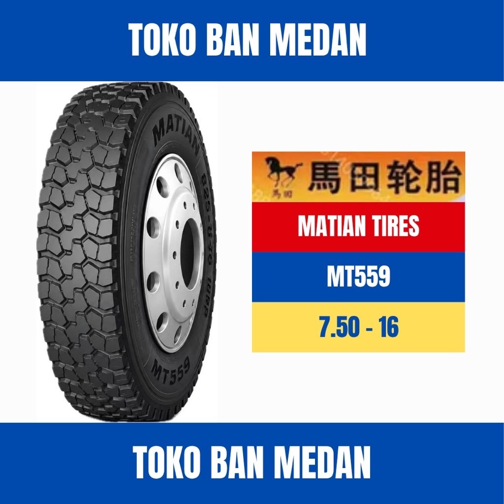 BAN TRUK KAWAT MATIAN MT559 750 R16 16 ( KOMPLIT BAN DALAM DAN SELENDANG )
