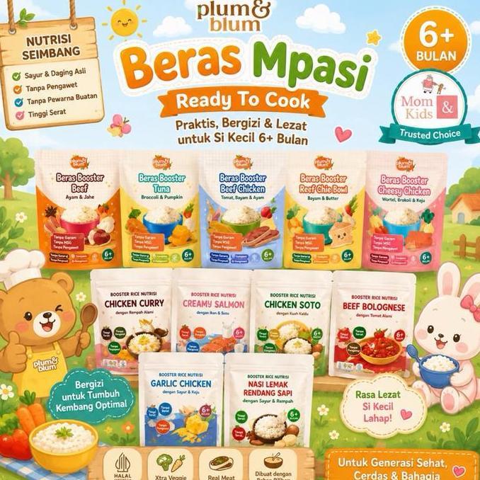Plum & Blum Beras Mpasi 200Gr | Bubur Mpasi Bayi