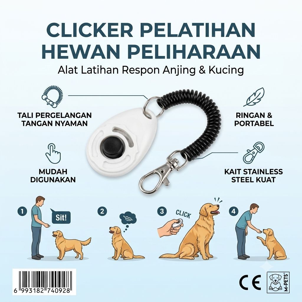 Clicker Latih Respon Anjing Kucing
