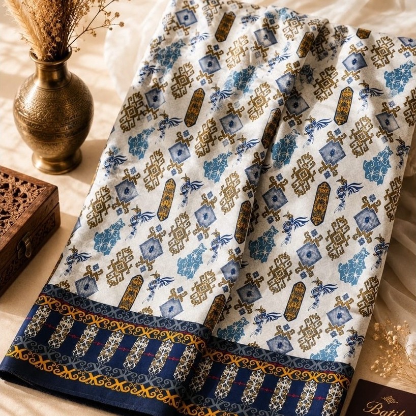 Kain Batik Khas Kalimantan Barat (Semi Sutra)