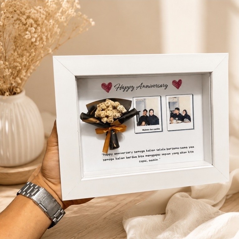KADO ULANG TAHUN COWOK CEWEK FRAME 3D PAKAI LAMPU / HADIAH WEDDING | ANNIVERSARY WISUDA / KADO ULTAH