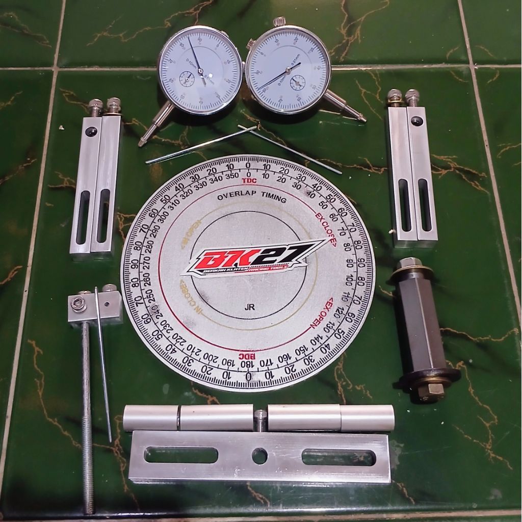 dial motor balap dial indicator busur derajat