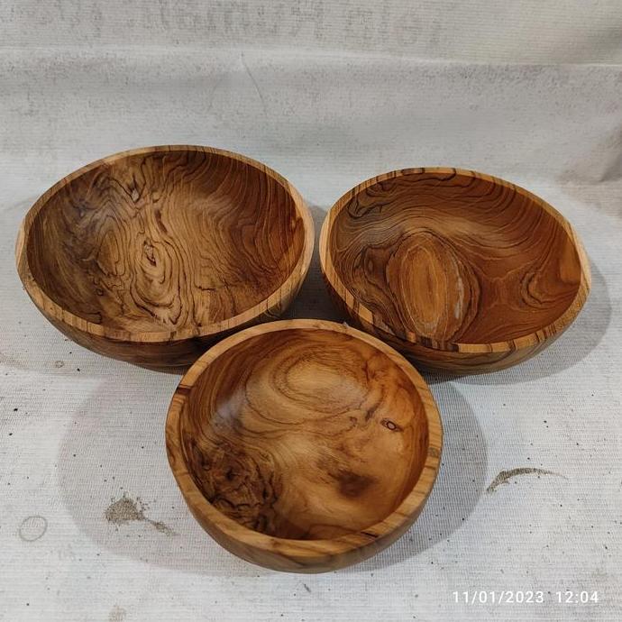 ><><><] salad bowl smoothie bowl made from wood