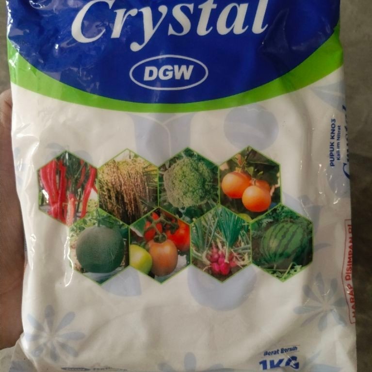 PUPUK PN KRISTAL KNO3 DGW - 1 KG KEMASAN PABRIK KALIUM NITRAT - POTASSIUM NITRAT