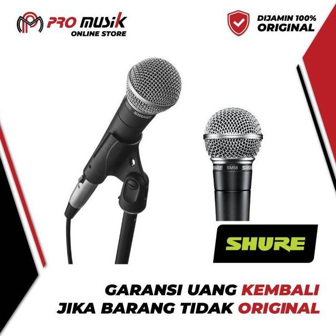 Nada- Shure Sm58 Sm 58 Lc Sm58-Lc Dynamic Microphone Kabel