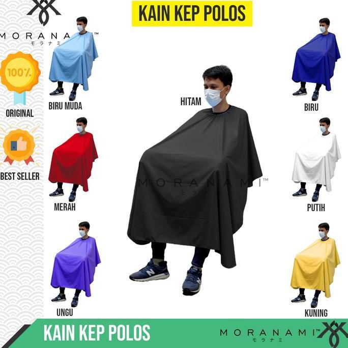 Gohair- Kain Kep Kip Cukur Rambut Kain Pangkas Rambut Motif Rna Polos