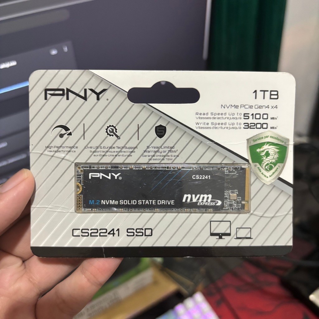 Ssd nvme pny cs2241 1tb gen 4