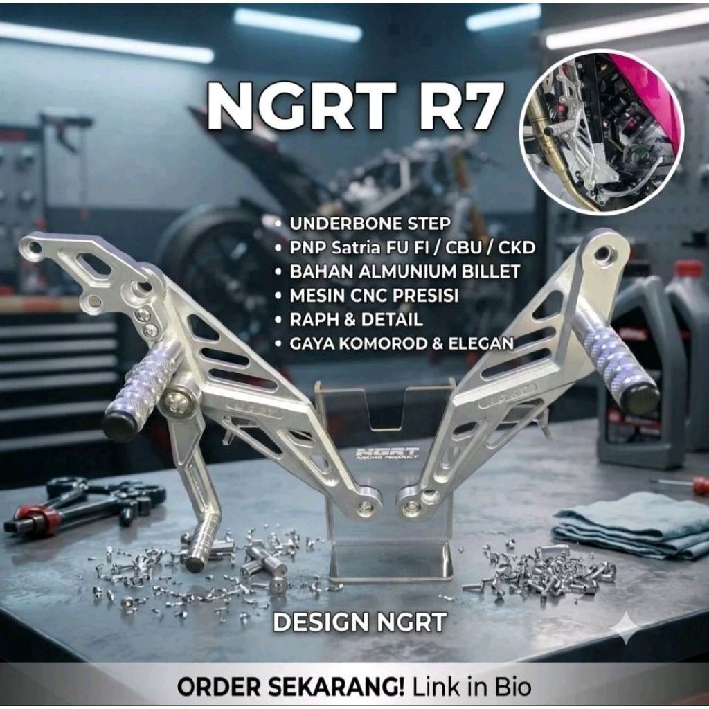 NGRT Footsteep Underbone NGRT R7 Satria Fu Karbu / Fu Injeksi