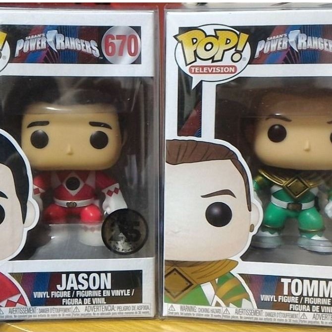 Funko Pop - Green ranger and Red ranger - Tommy & Jason
