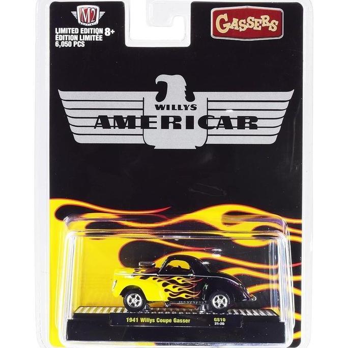 31600-GS10 - M2 MACHINES 1941 WILLYS COUPE GASSER "AMERICAR" 1:64 SCALE MODEL SMETOY