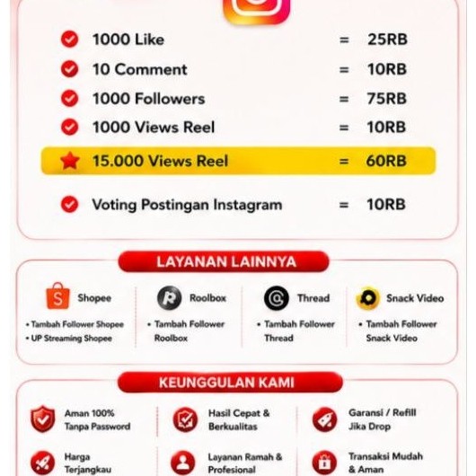Tiktok View/Like/Follower
